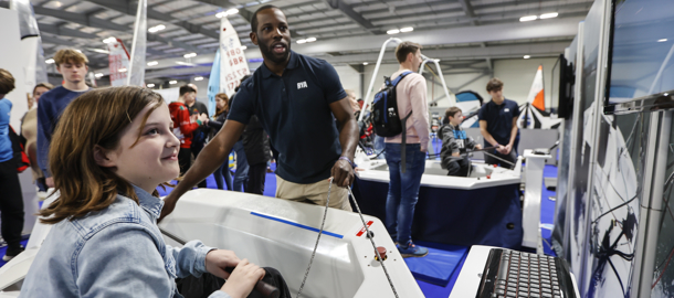 Take a spin on the sailing simulator