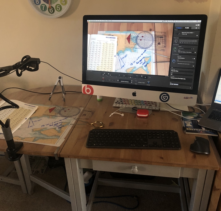 Online chart plotting course