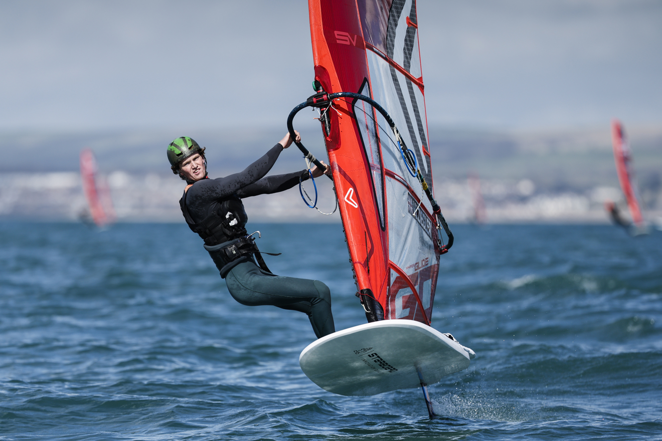 Image of Will Ziegler from the IQ Foil2024 during the RYA Youth National Championships