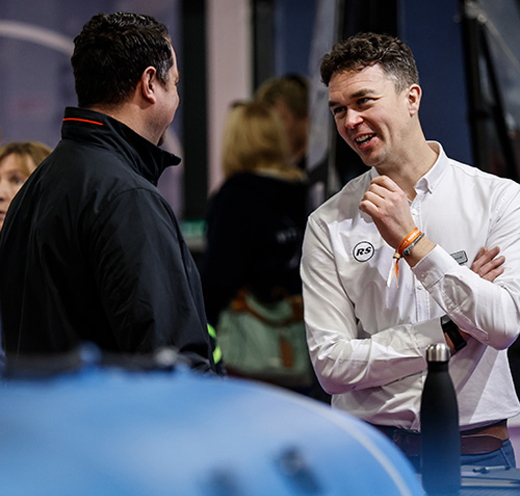 exhibitors talking