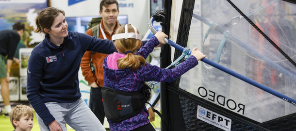 Jump on board the windsurfing simulator