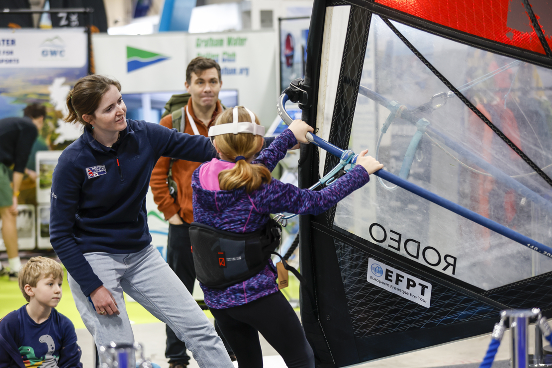 Jump on board the windsurfing simulator