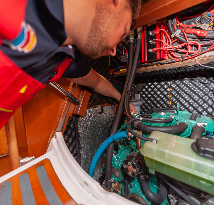 Boat engine check