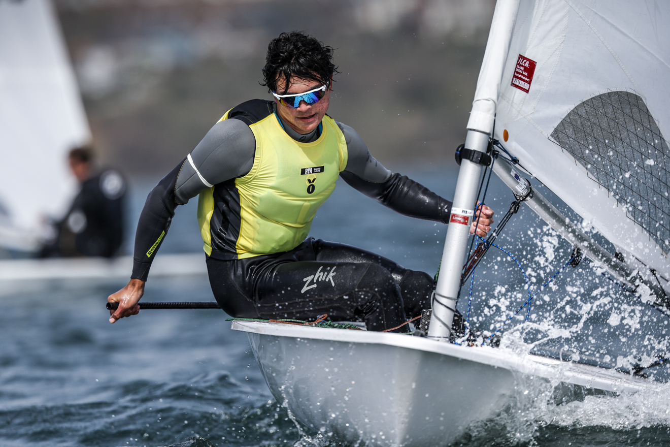 An image of Christopher Marsh,ILCA 7, for the RYA Youth National Championships