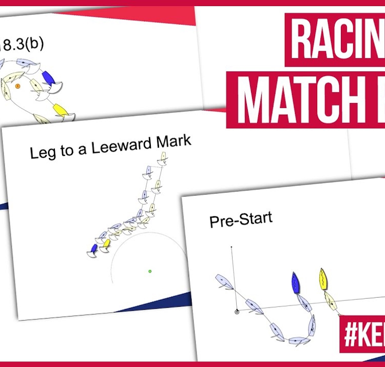 Matching racing rules info graphic