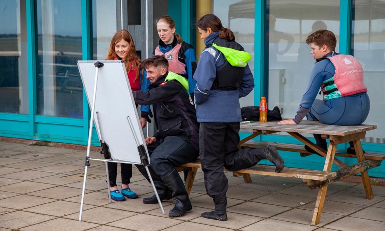 	Kieron teaching his students